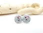 Preview: Meerjungfrau Knopf Ohrstecker Button